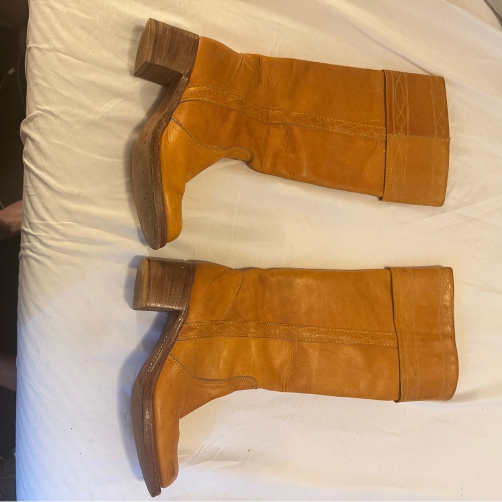 Vintage Frye 70s Campus Boot, Foldover Style - Picture 11 of 16